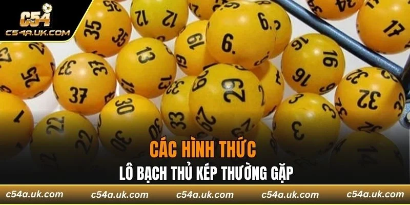 Các hình thức lô bạch thủ kép thường gặp