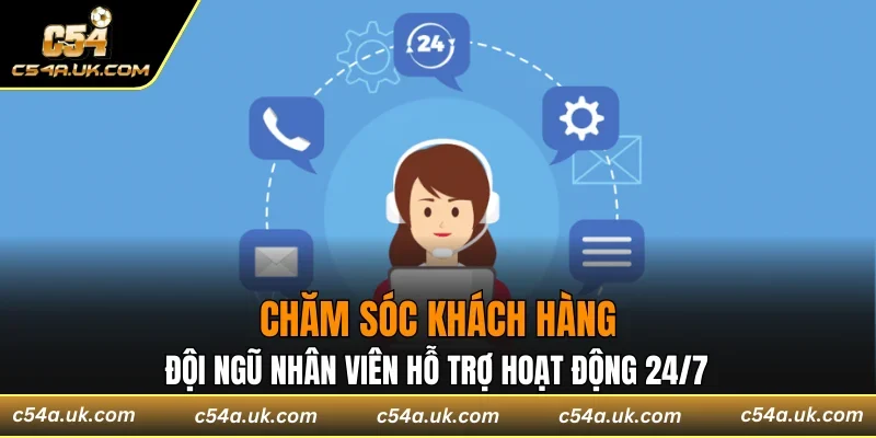 Đội ngũ nhân viên hỗ trợ hoạt động 24/7