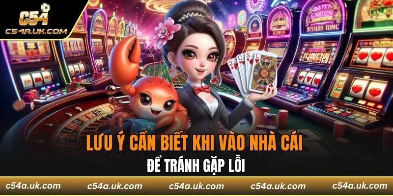 Lưu ý cần biết khi vào nhà cái để tránh gặp lỗi
