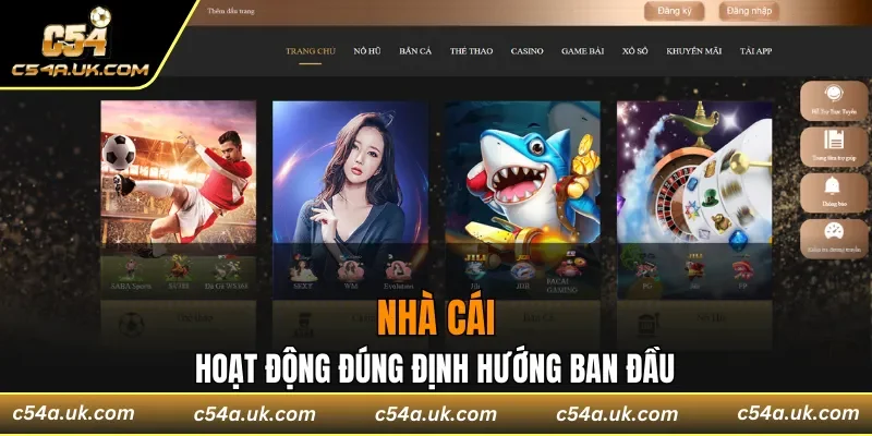 Nhà cái hoạt động đúng định hướng ban đầu