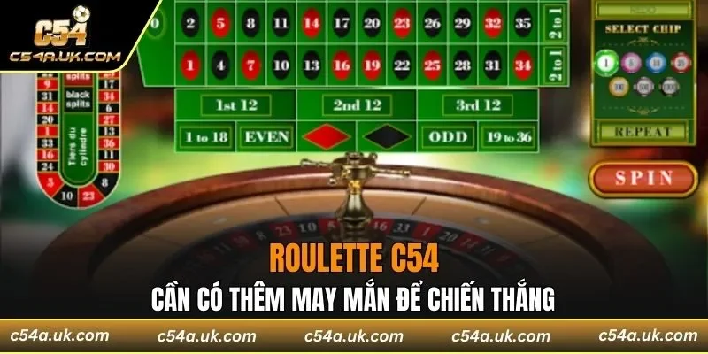 Tham gia Roulette C54 cần có thêm may mắn để chiến thắng